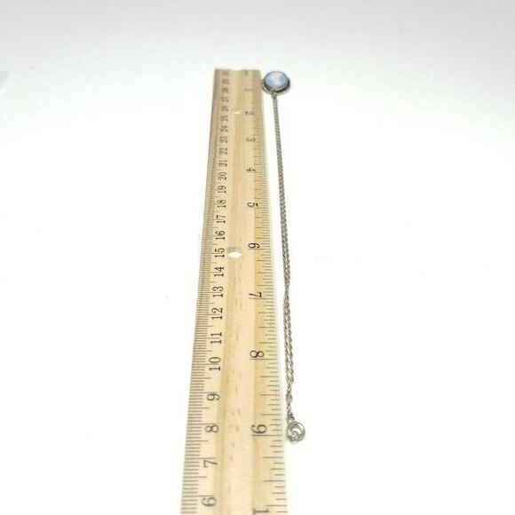 Vintage Wedgewood Jasperware Sterling Silver Pendant Necklace, Rainbow Setting - Picture 7 of 7